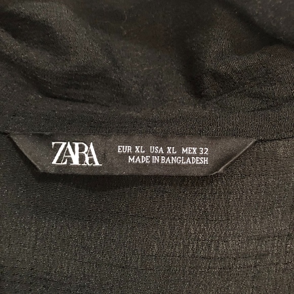 Zara Black Button Down Shirt - Picture 2 of 3